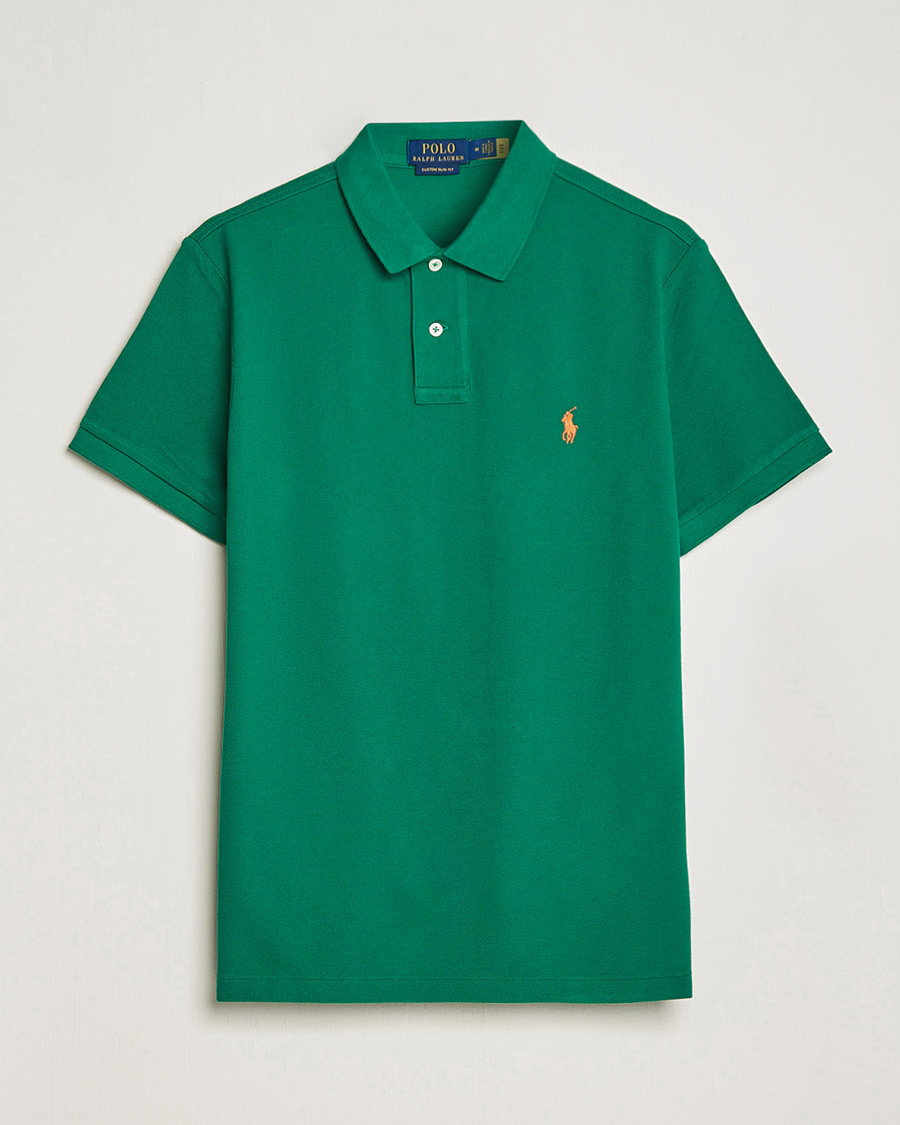Herren | Poloshirt | Polo Ralph Lauren | Custom Slim Fit Polo Primary Green