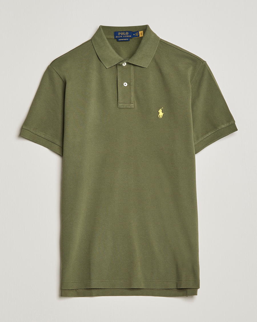 Herren | Poloshirt | Polo Ralph Lauren | Custom Slim Fit Polo Dark Sage