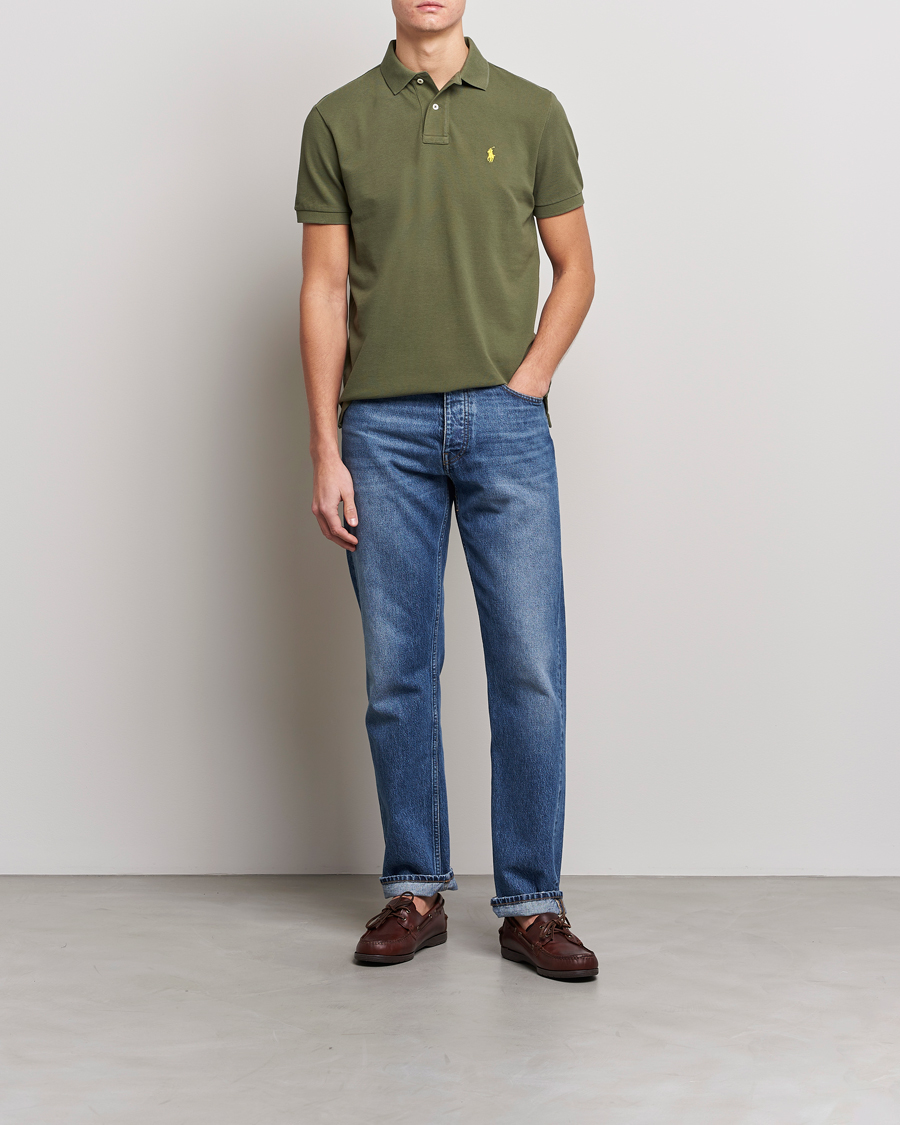 Herren | Poloshirts | Polo Ralph Lauren | Custom Slim Fit Polo Dark Sage