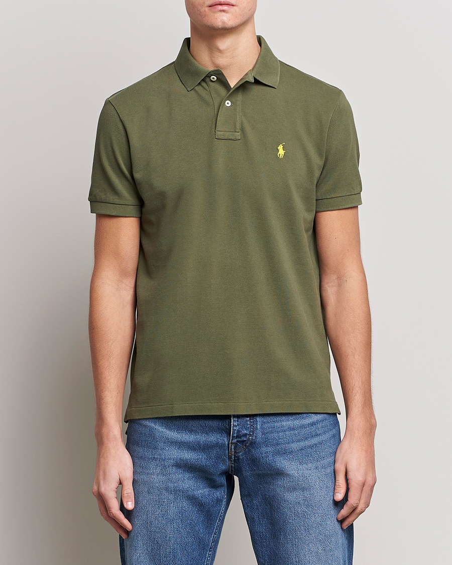 Men |  | Polo Ralph Lauren | Custom Slim Fit Polo Dark Sage