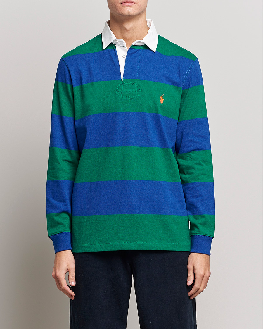 Herren | | Polo Ralph Lauren | Jersey Striped Rugger Blue/Green