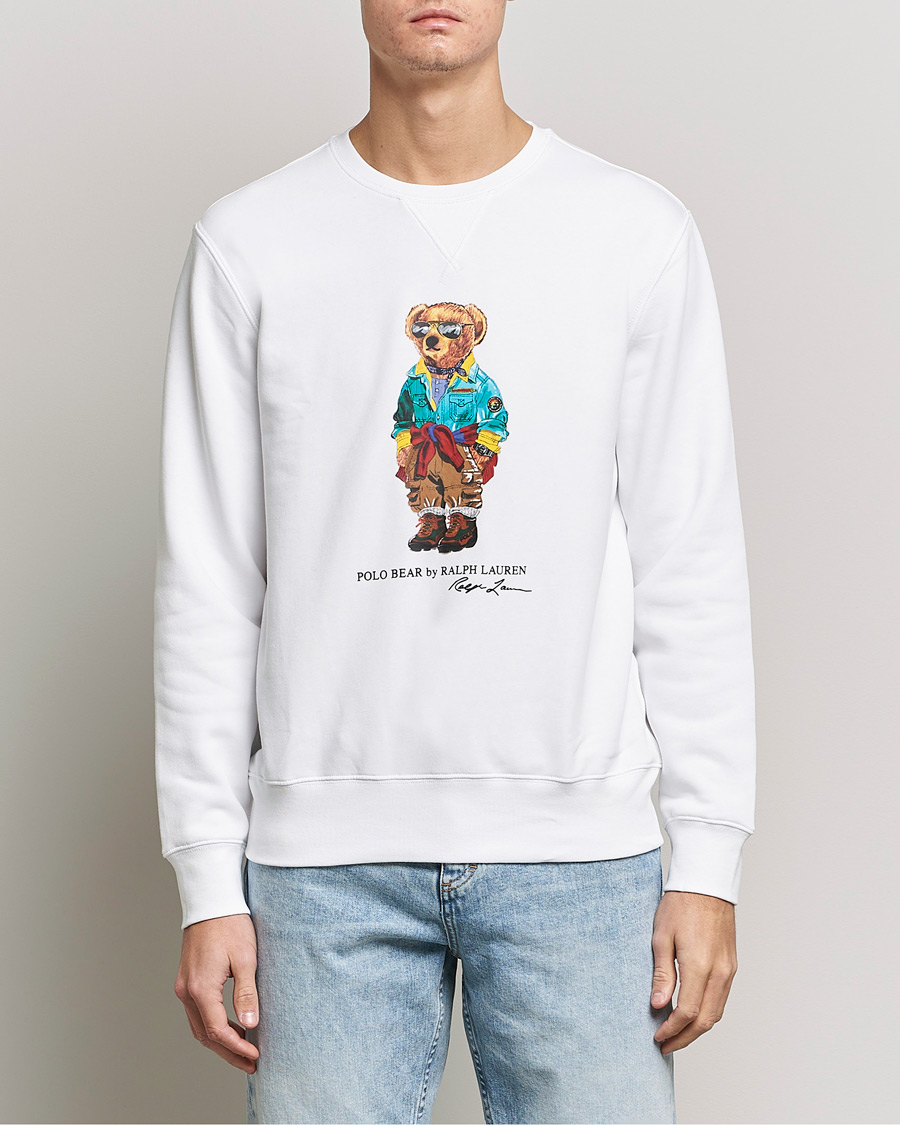 Herren | Pullover | Polo Ralph Lauren | Magic Fleece Printed Bear Sweatshirt Coastal Beige