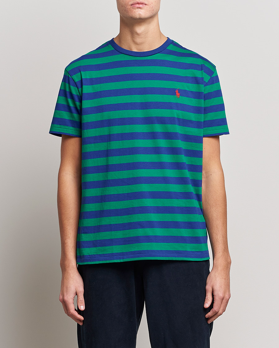 Herren |  | Polo Ralph Lauren | Striped Crew Neck T-Shirt Green/Navy