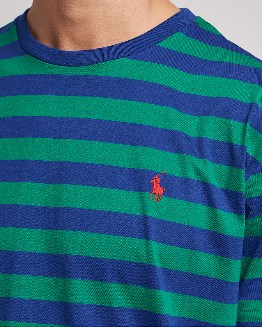 Herren | T-Shirts | Polo Ralph Lauren | Striped Crew Neck T-Shirt Green/Navy