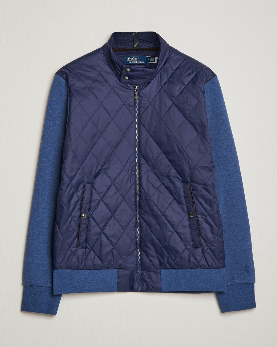Herren | Pullover | Polo Ralph Lauren | Tech Double Knit Hybrid Full Zip Newport Navy