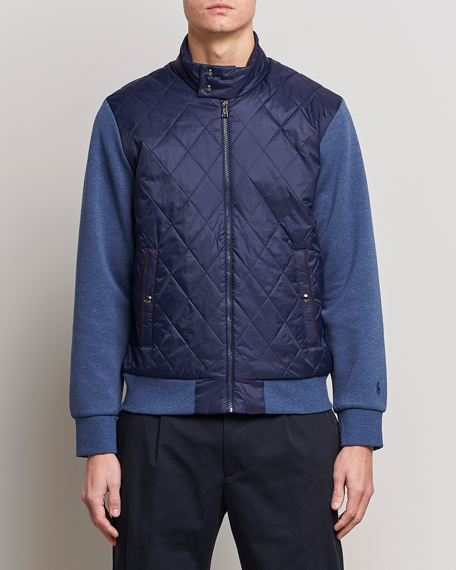 Herren |  | Polo Ralph Lauren | Tech Double Knit Hybrid Full Zip Newport Navy