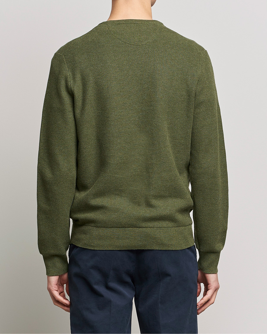 Herren | Pullover | Polo Ralph Lauren | Textured Knitted Crew Neck Olive Heather