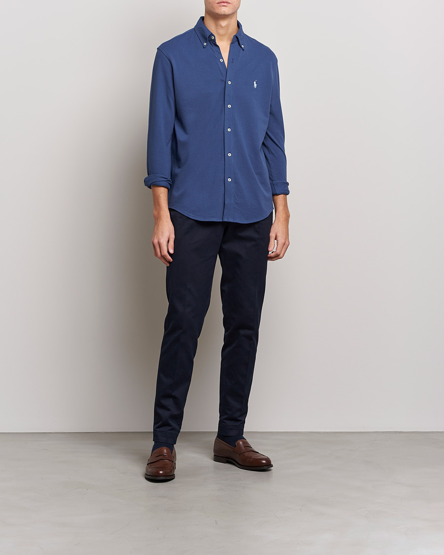 Herren | Hemden | Polo Ralph Lauren | Featherweight Mesh Shirt Light Navy