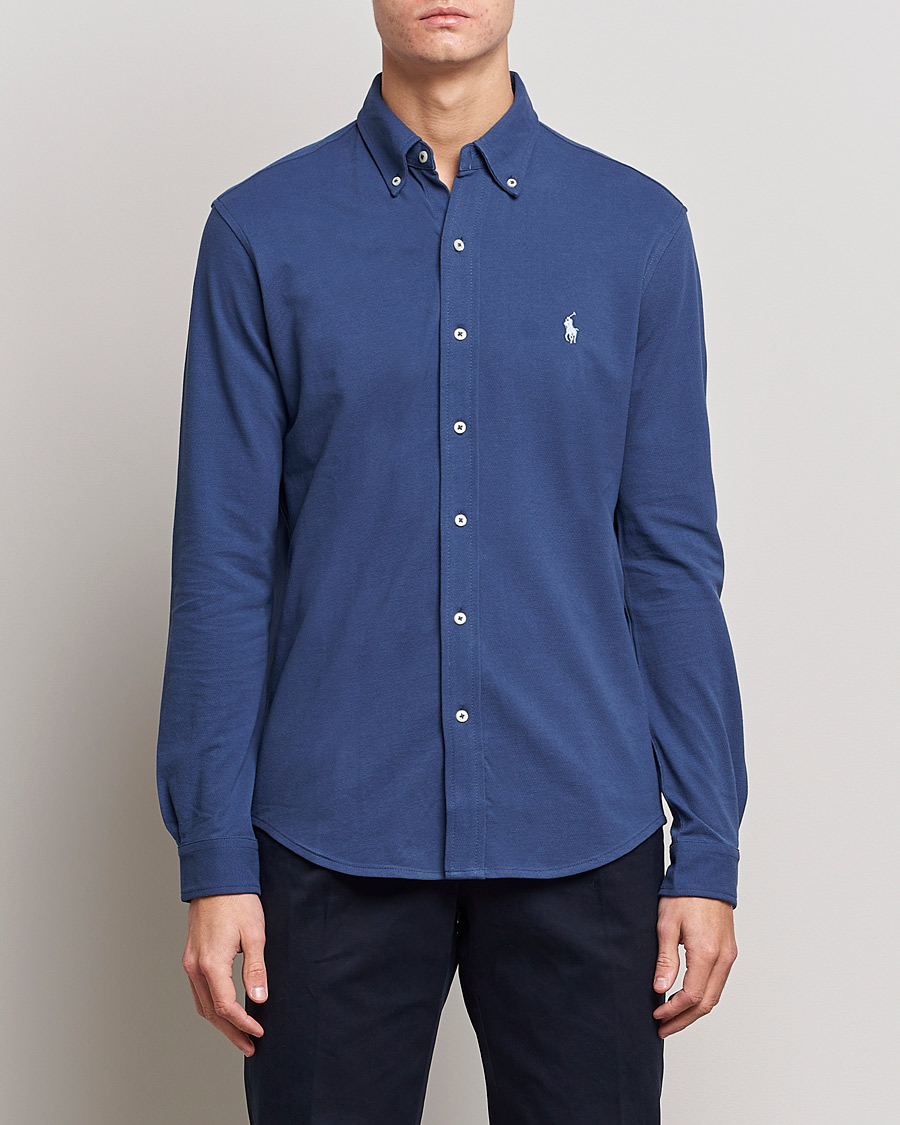 Herren | Hemden | Polo Ralph Lauren | Featherweight Mesh Shirt Light Navy