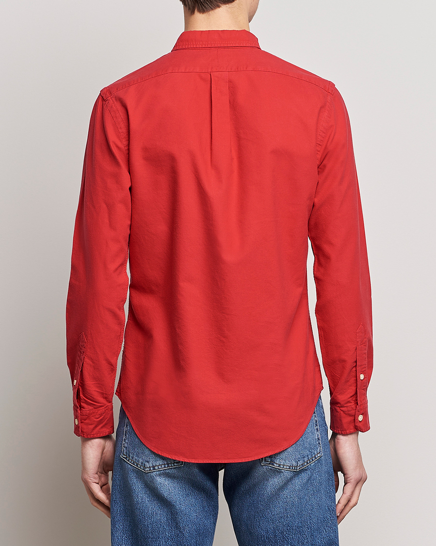 Herren | Hemden | Polo Ralph Lauren | Slim Fit Garment Dyed Oxford Shirt Red