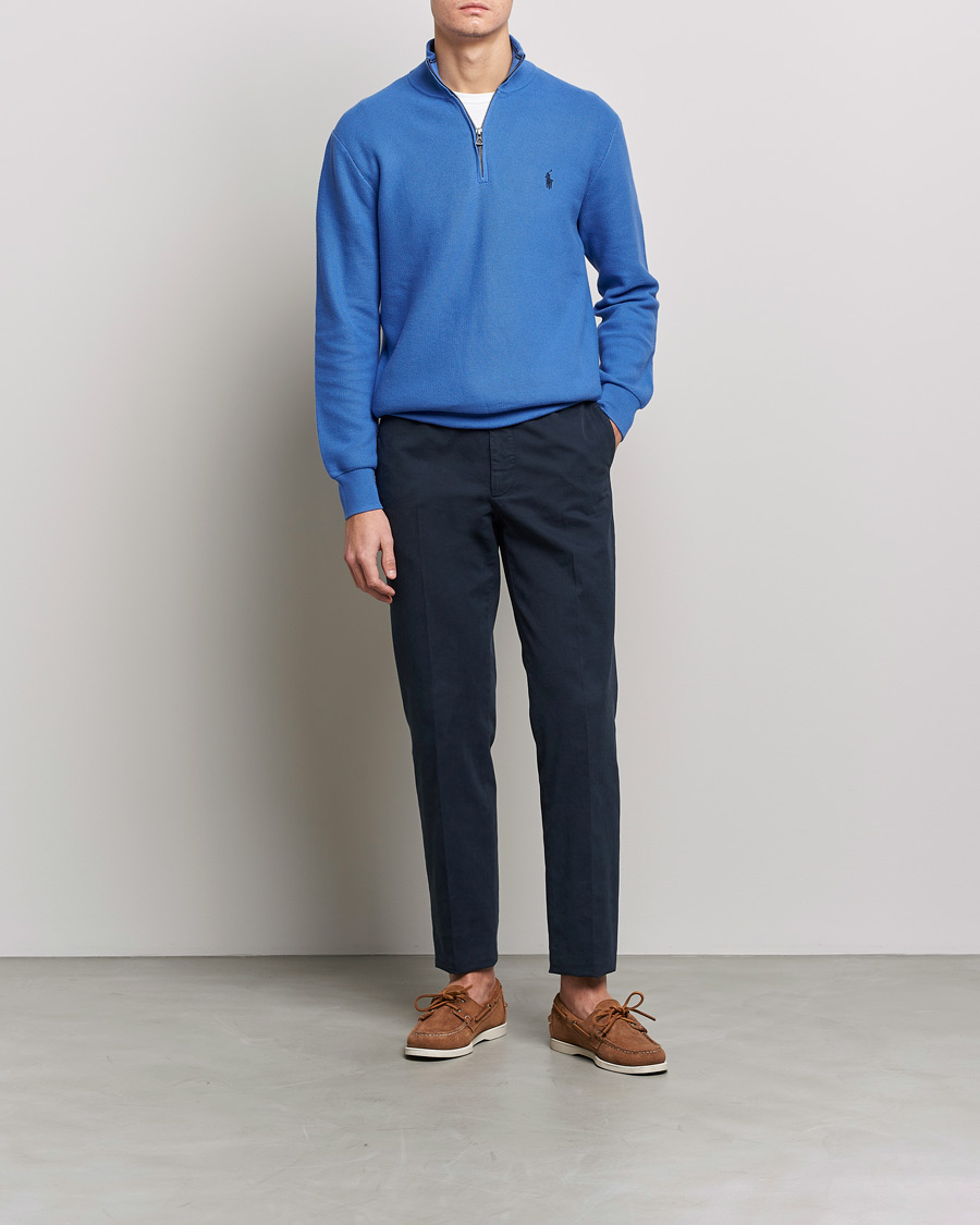Herren | Pullover | Polo Ralph Lauren | Cotton Half Zip Maidstone Blue