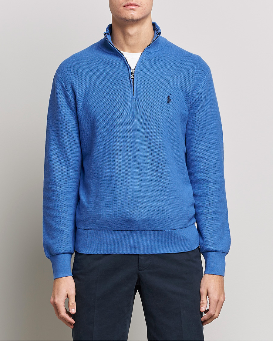 Herren | Pullover | Polo Ralph Lauren | Cotton Half Zip Maidstone Blue
