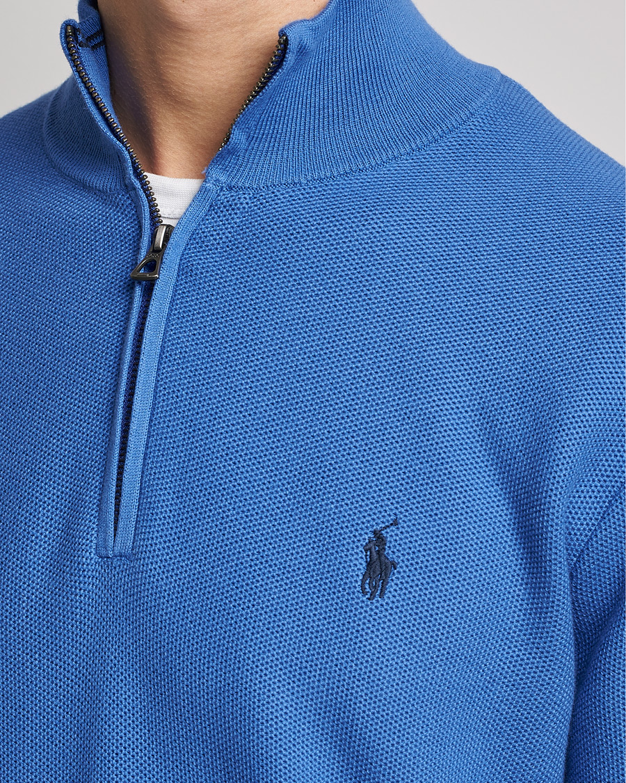 Herren | Pullover | Polo Ralph Lauren | Cotton Half Zip Maidstone Blue