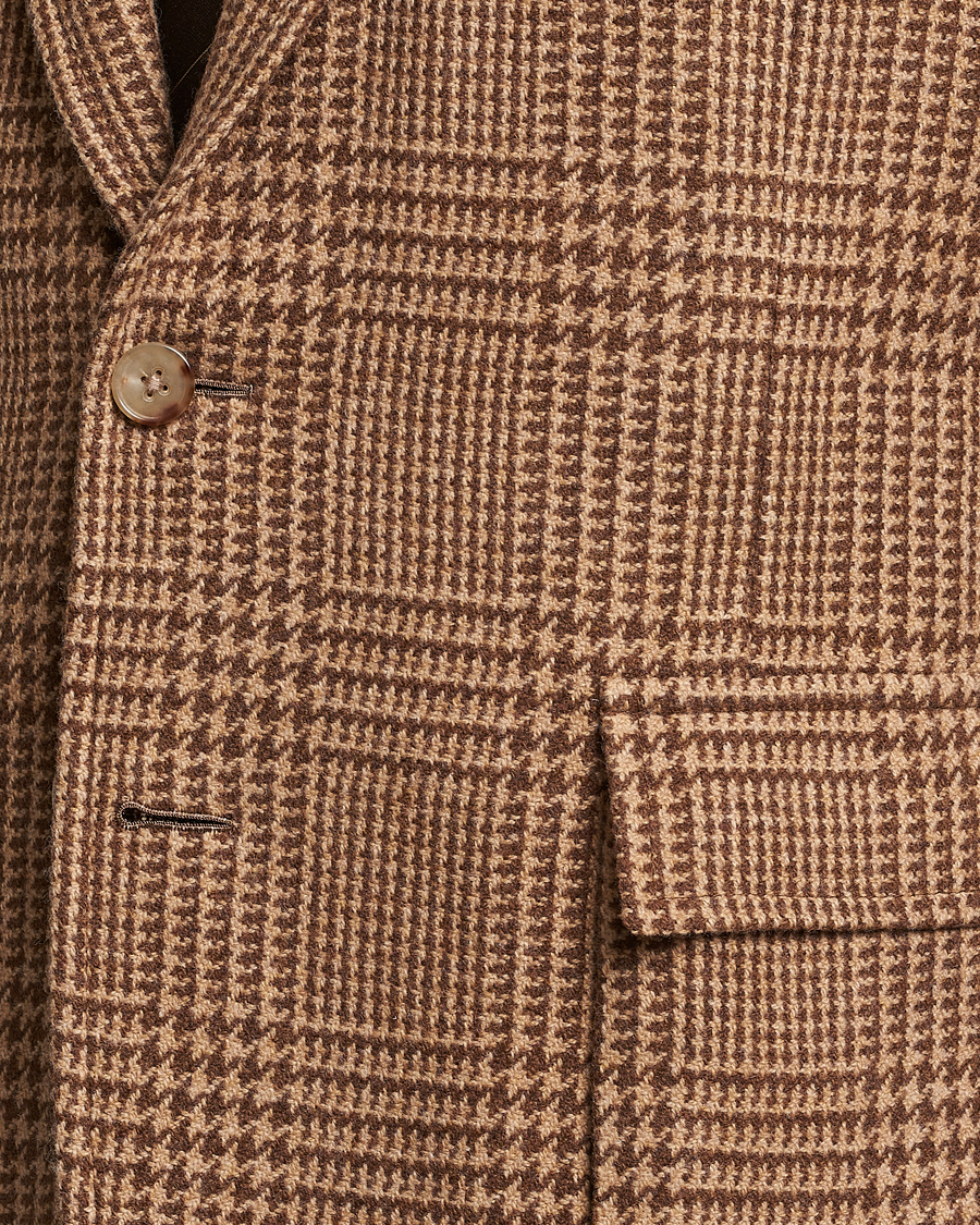 Herren | Sakkos | Ralph Lauren Purple Label | Glenplaid Sportcoat Beige/Brown