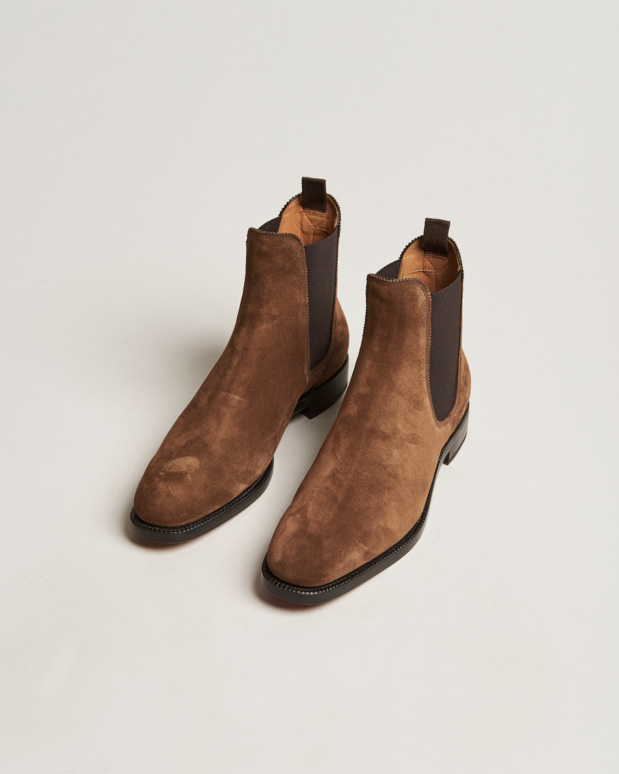 Herren |  | Ralph Lauren Purple Label | Penfield Chelsea Boots Chestnut Suede