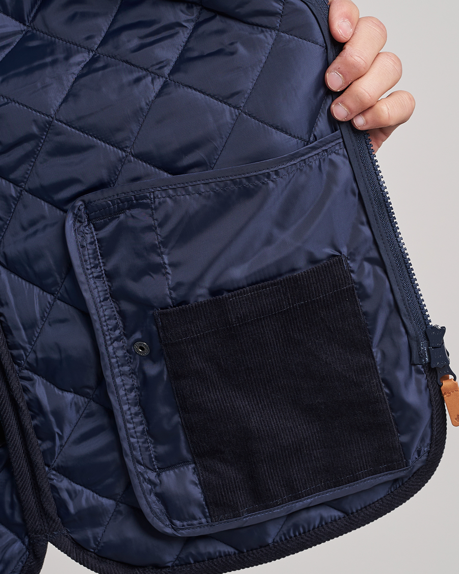 Herren | Morris Teddy Quilted Vest Old Blue | Morris | Teddy Quilted Vest Old Blue