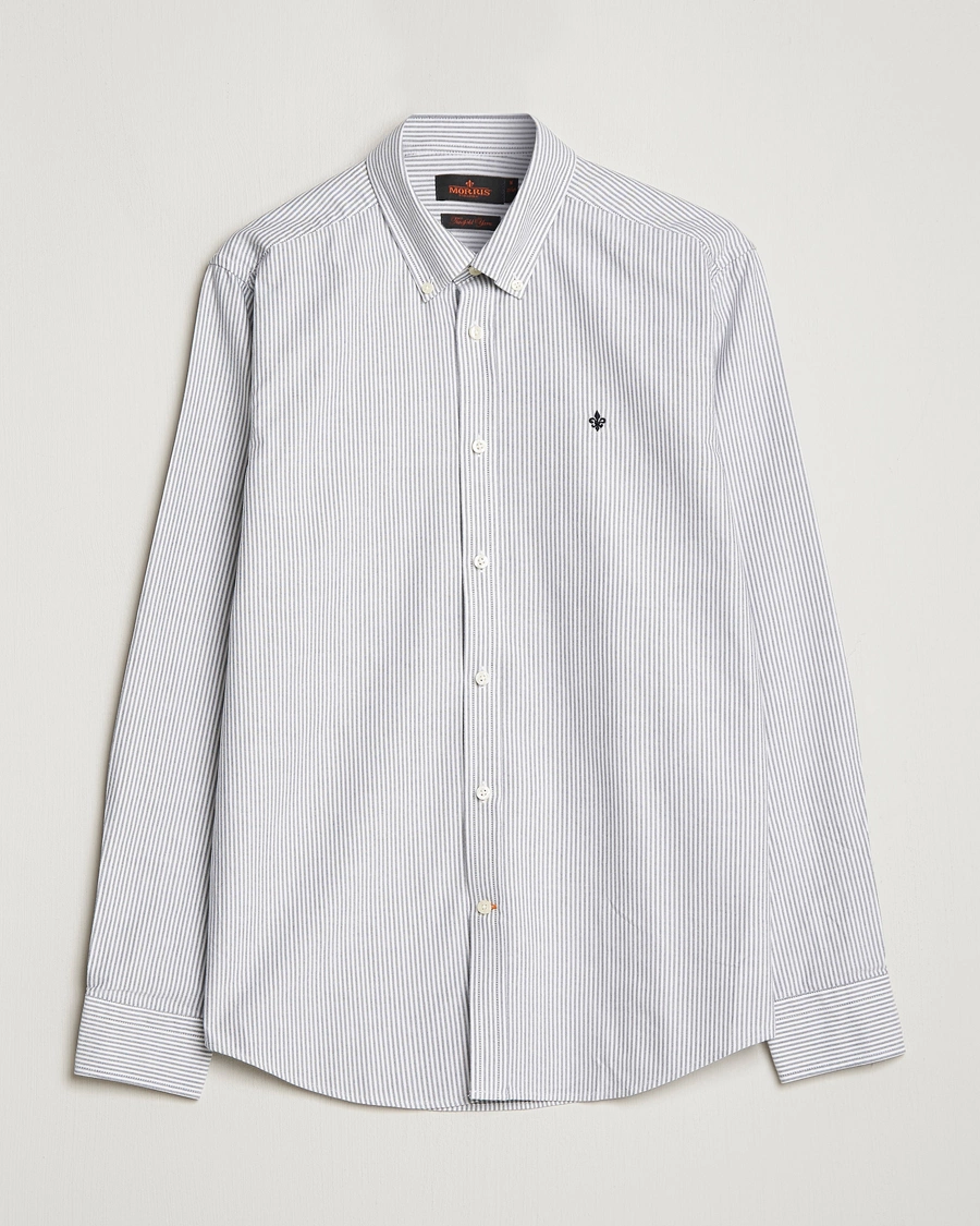 Herren |  | Morris | Douglas Striped Oxford Shirt Blue