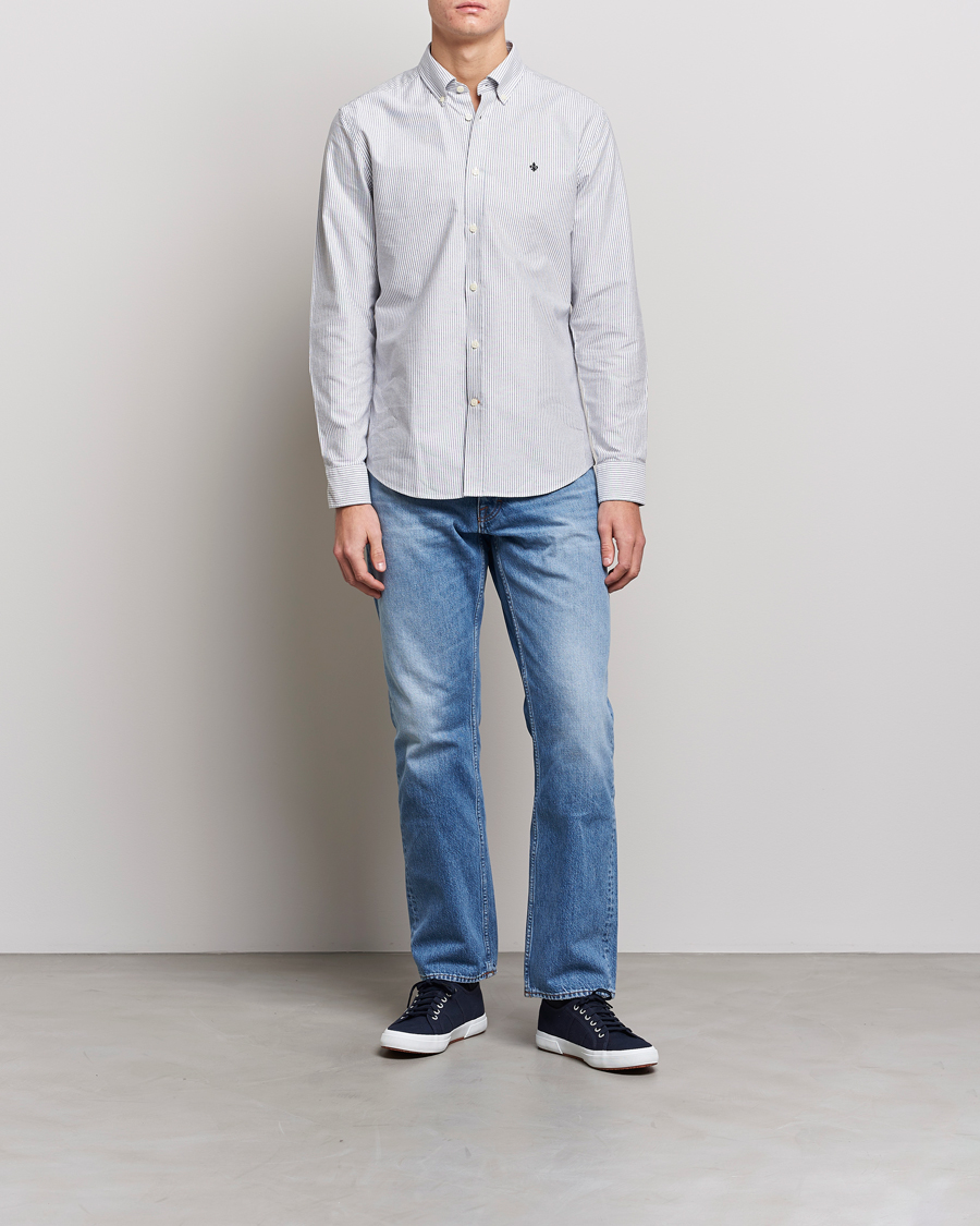 Herren | Hemden | Morris | Douglas Oxford Striped Shirt Blue