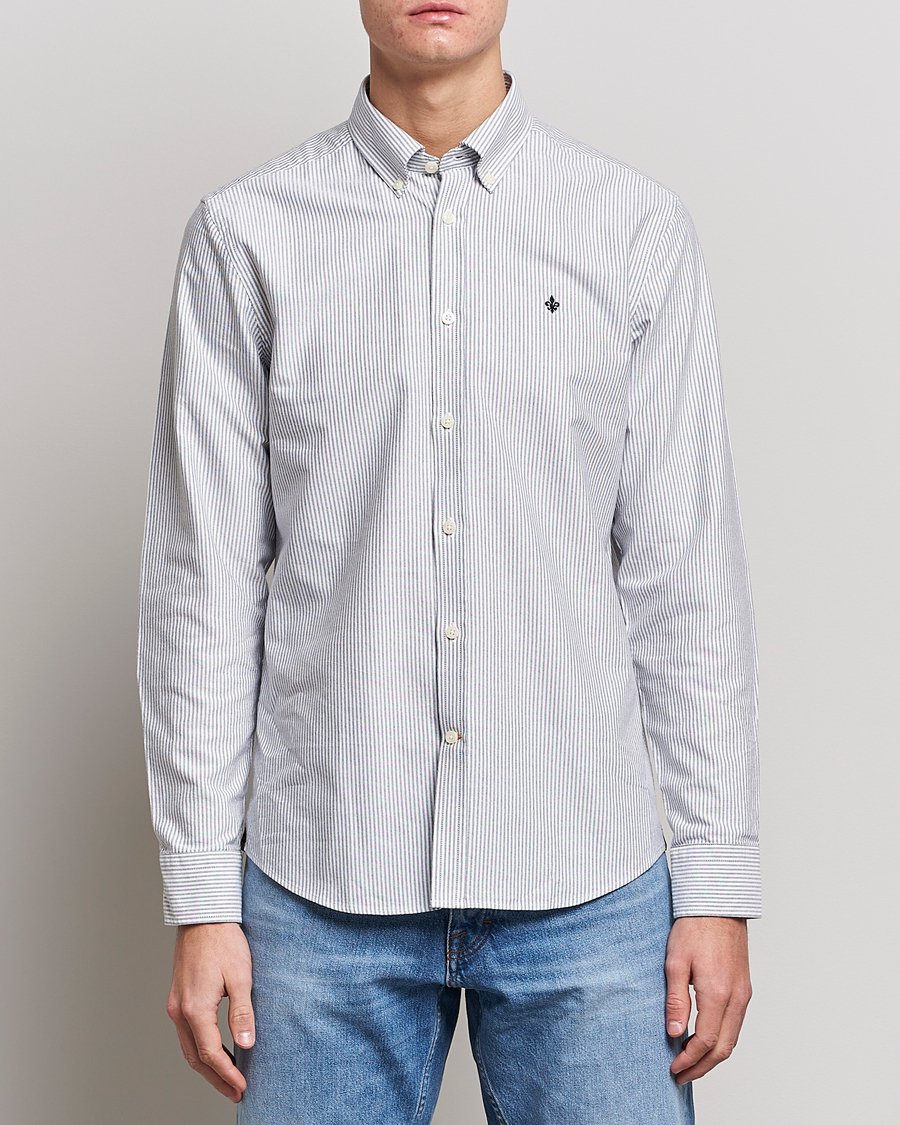 Herren | Oxfordhemden | Morris | Douglas Striped Oxford Shirt Blue