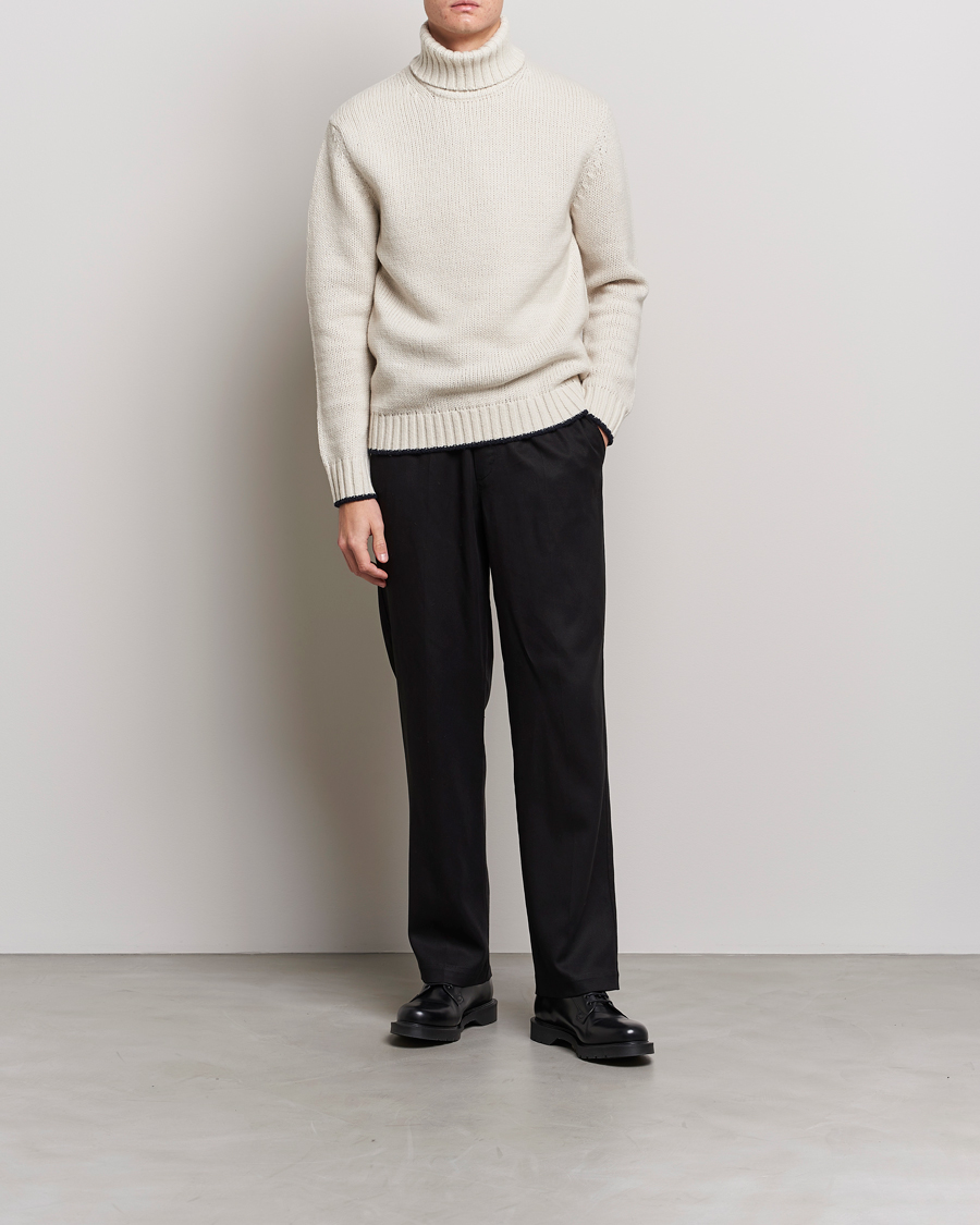 Herren | Pullover | NN07 | Bert Knitted Rollneck Ecru