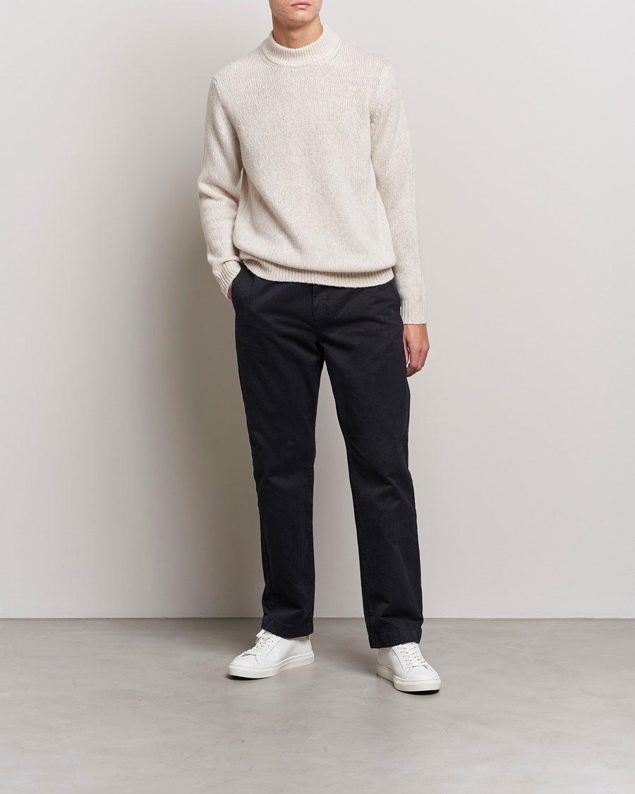 Herren | Pullover | NN07 | Nick Mock Neck Sweater Oat