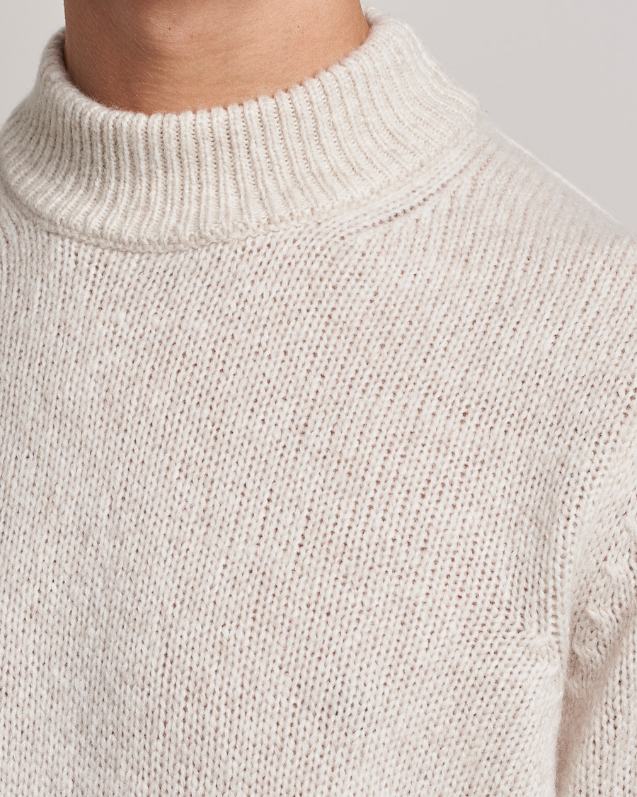 Herren | Pullover | NN07 | Nick Mock Neck Sweater Oat