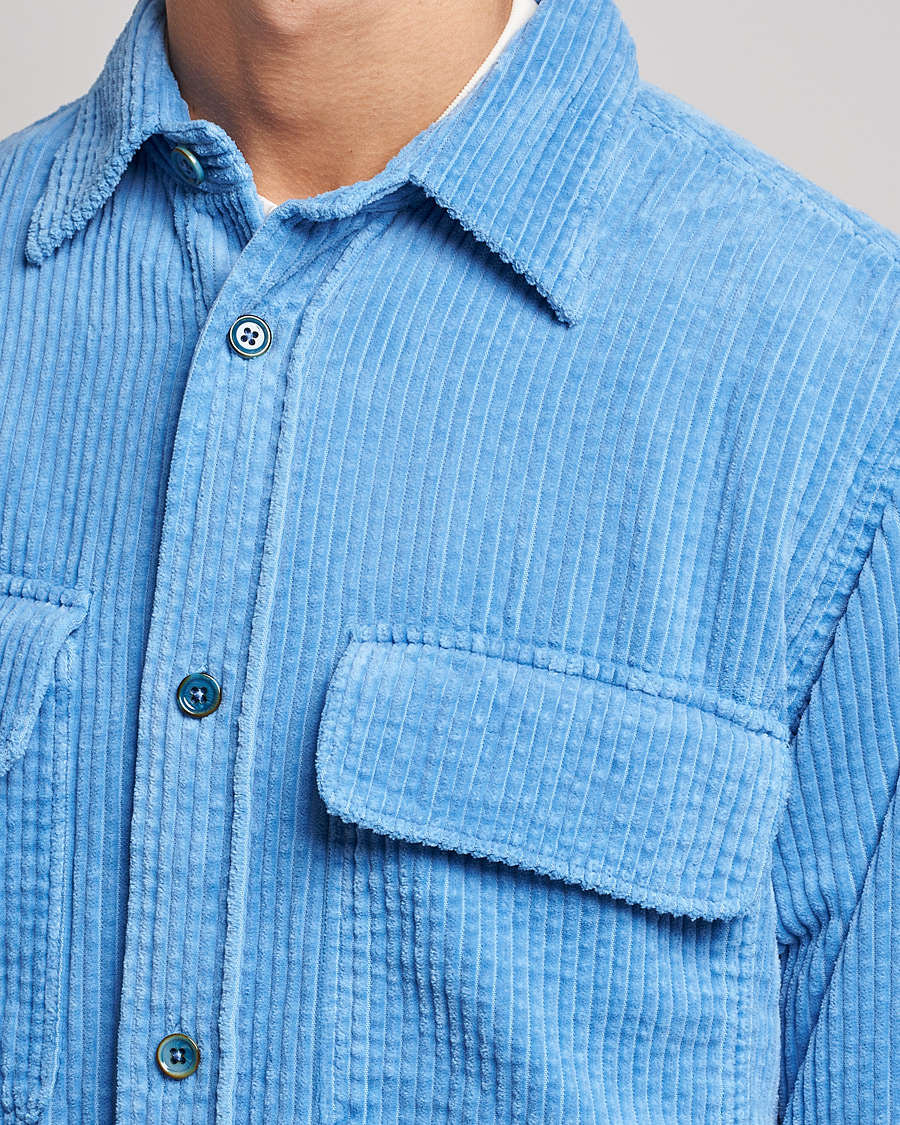 Herren | Hemden | NN07 | Folmer Corduroy Shirt Cobalt Blue