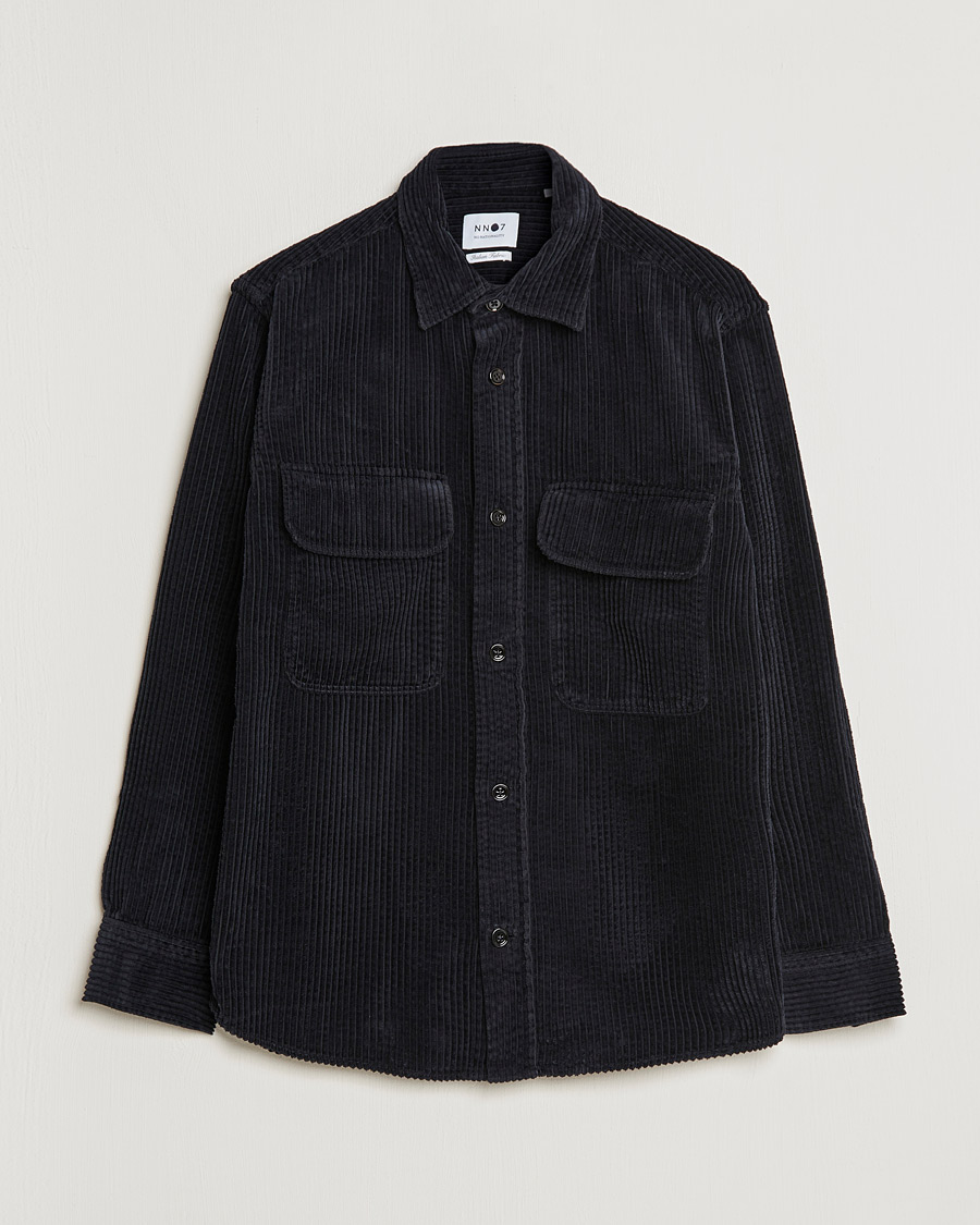 Herren | Hemden | NN07 | Folmer Corduroy Overshirt Black