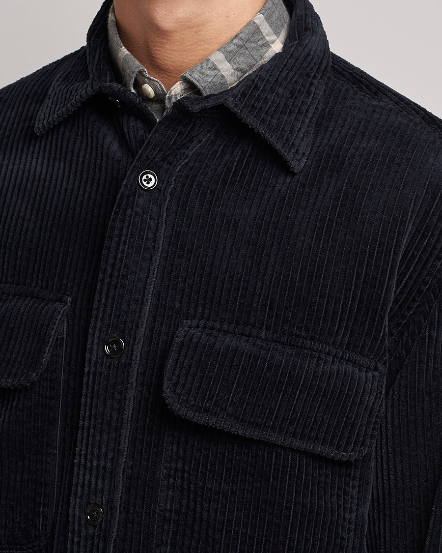 Herren | Hemden | NN07 | Folmer Corduroy Overshirt Black
