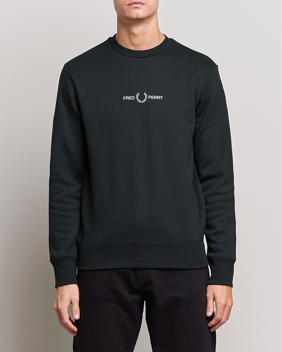 Herren |  | Fred Perry | Emboided  Sweatshirt Night Green