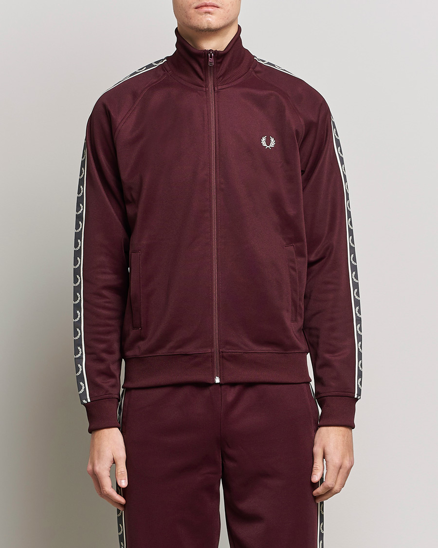 Herren | Fred Perry | Fred Perry | Taped Track Jacket Oxblood