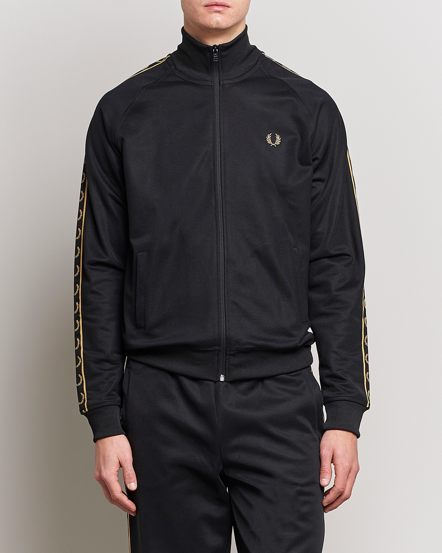 Herren | Fred Perry | Fred Perry | Taped Track Jacket Black