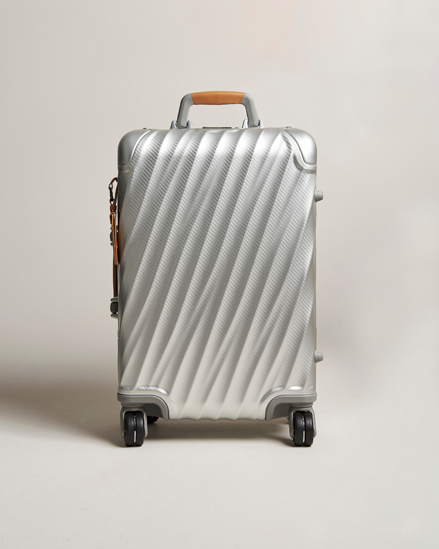 Herren |  | TUMI | International Carry-on Aluminum Trolley Texture Silver