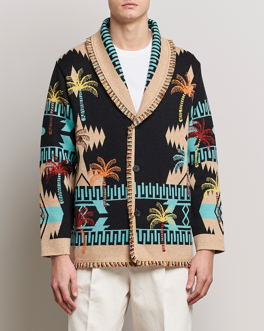 Herren | Luxury Brands | Alanui | Palm Tree Jacquard Cardigan Multicolor