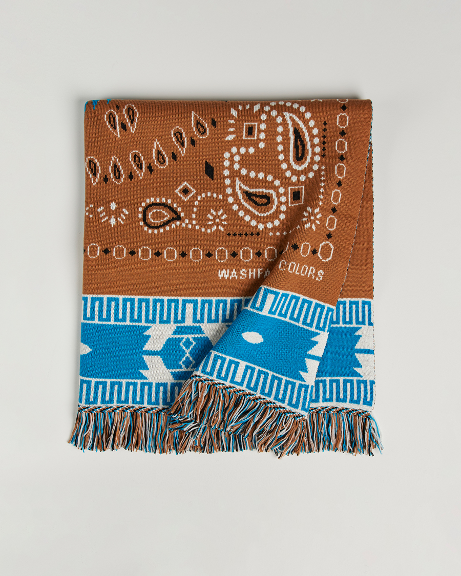 Herren | Alanui Bandana Jacquard Blanket Brown | Alanui | Bandana Jacquard Blanket Brown
