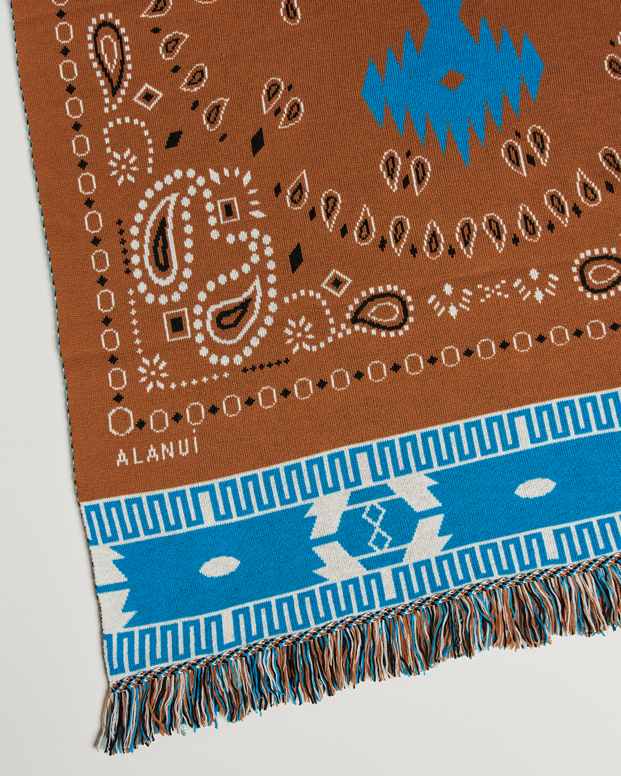 Herren | Alanui Bandana Jacquard Blanket Brown | Alanui | Bandana Jacquard Blanket Brown