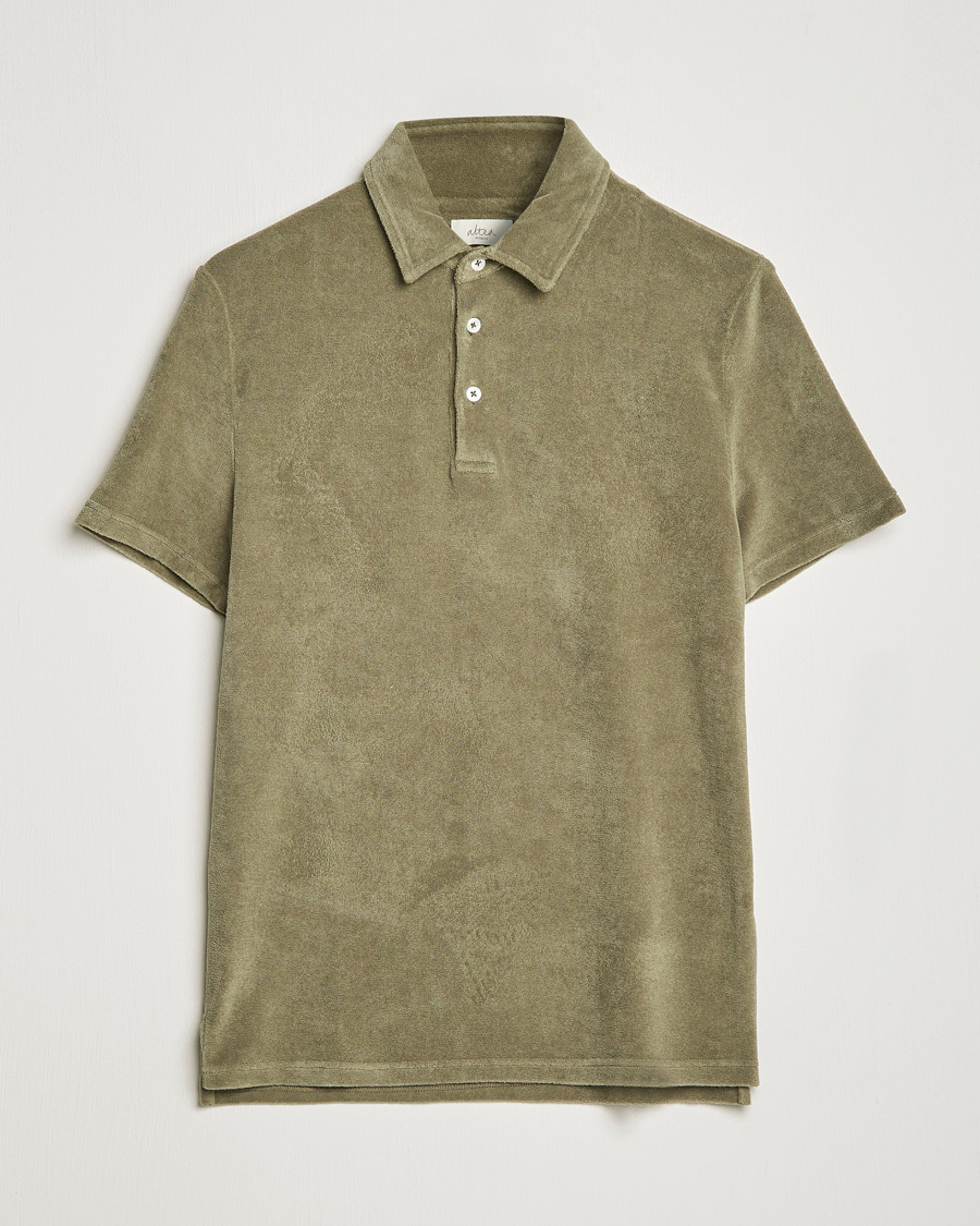 Herren | Poloshirts | Altea | Short Sleeve Terry Polo Olive