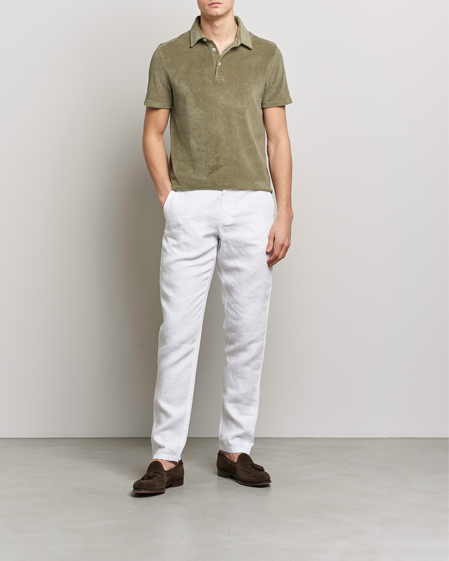 Herren | Poloshirts | Altea | Short Sleeve Terry Polo Olive