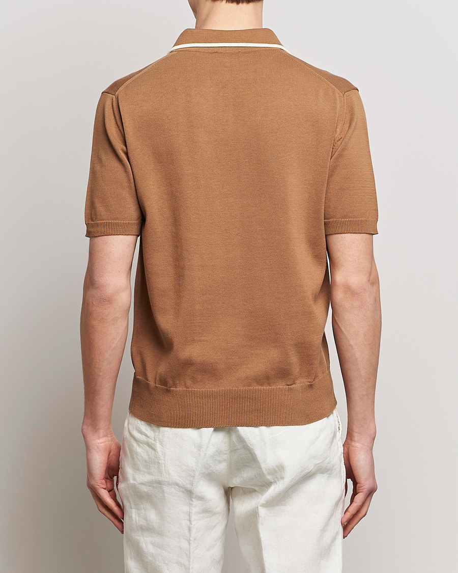 Herren | Poloshirts | Altea | Short Sleeve Riviera Polo Tobacco