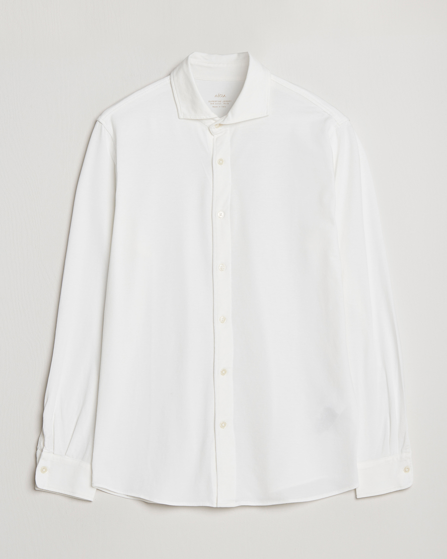 Herren | Hemden | Altea | Jersey Stretch Shirt White
