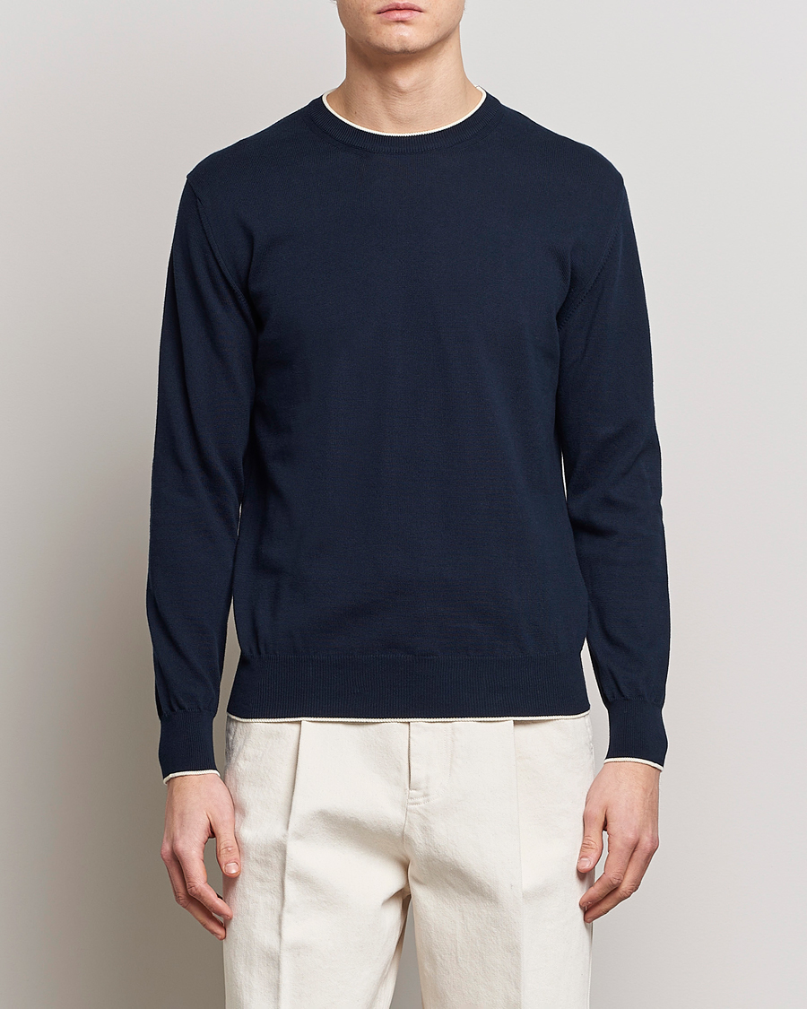 Herren | | Altea | Soft Cotton Pullover Navy