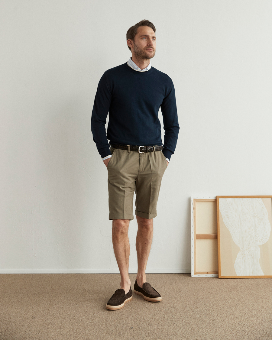 Herren | Pullover | Altea | Soft Cotton Pullover Navy