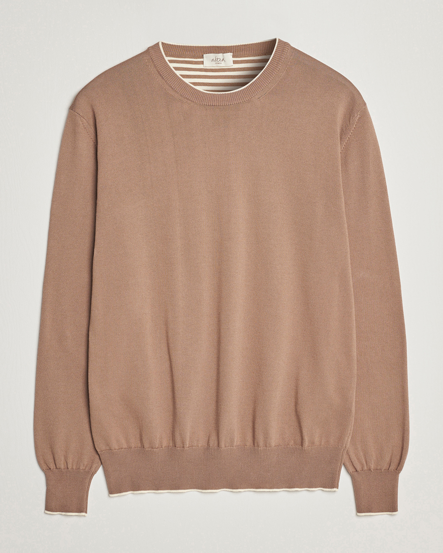 Herren | Pullover | Altea | Soft Cotton Pullover Beige
