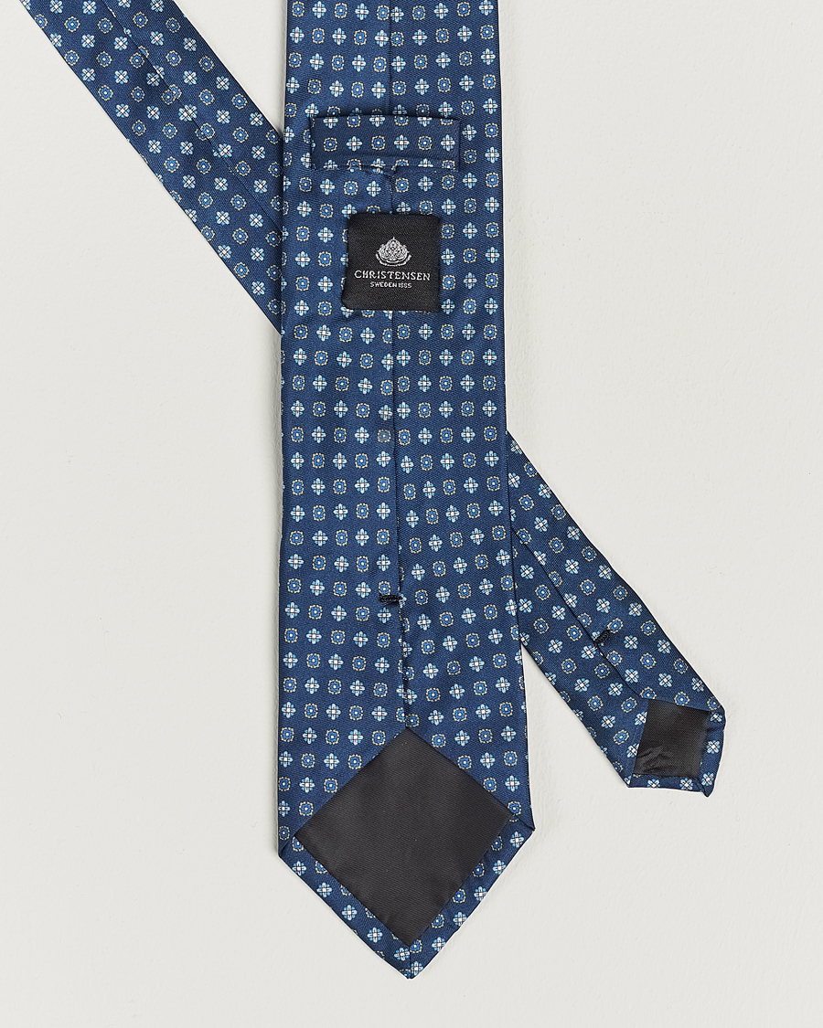 Herren | Amanda Christensen Box Set Silk Twill 8cm Tie With Pocket Square Navy | Amanda Christensen | Box Set Silk Twill 8cm Tie With Pocket Square Navy