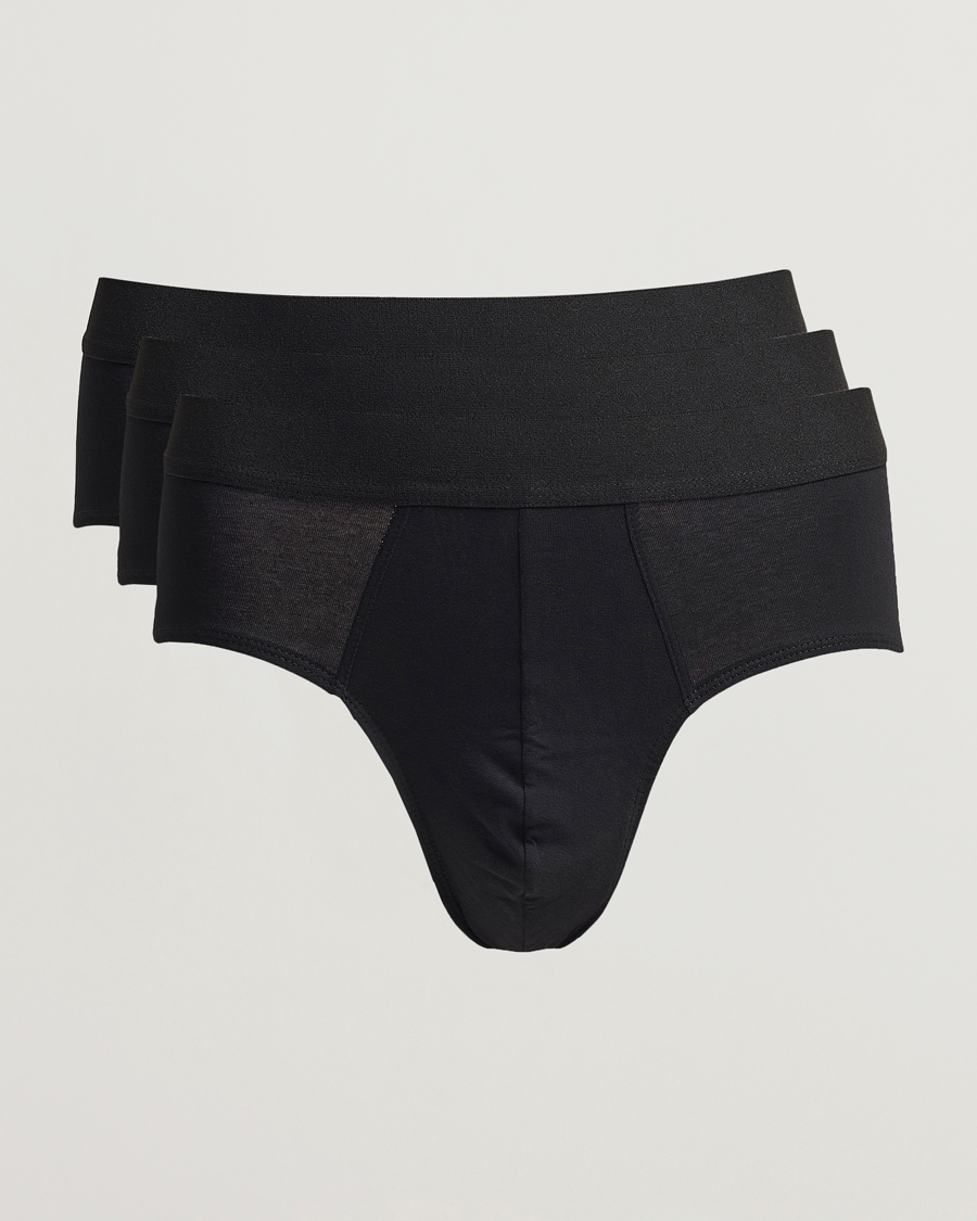 Herren | Unterwäsche | Bread & Boxers | 3-Pack Brief Black