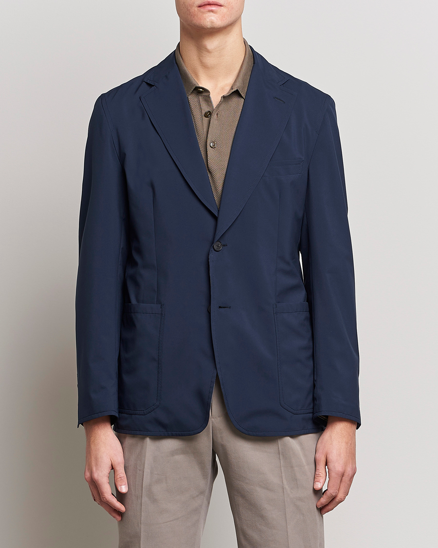 Herren | Minimalistische Jacken | Brioni | Performa Nylon Blazer Navy
