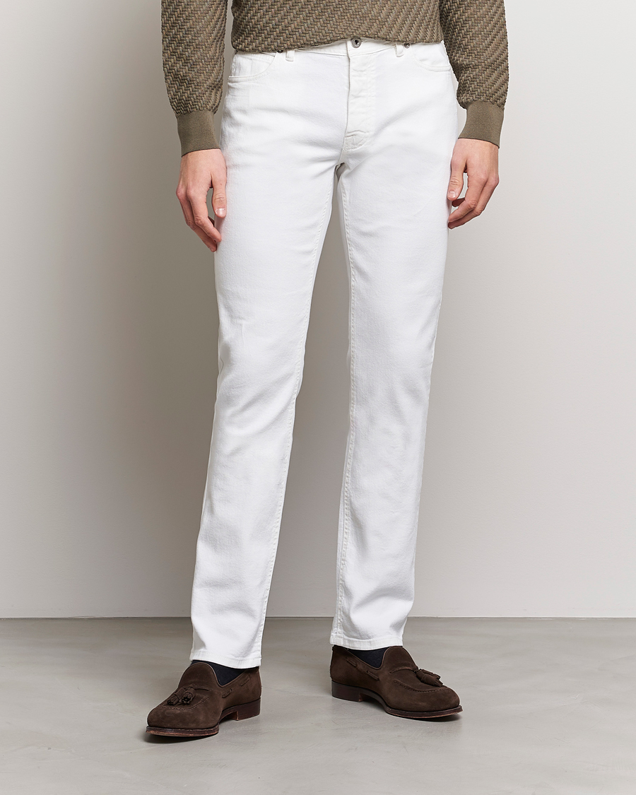 Herren | Hosen | Brioni | Slim Fit 5-Pocket Pants White