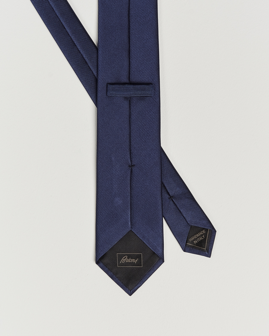 Herren | Krawatten | Brioni | Testimonial Jacquard Silk Tie Navy