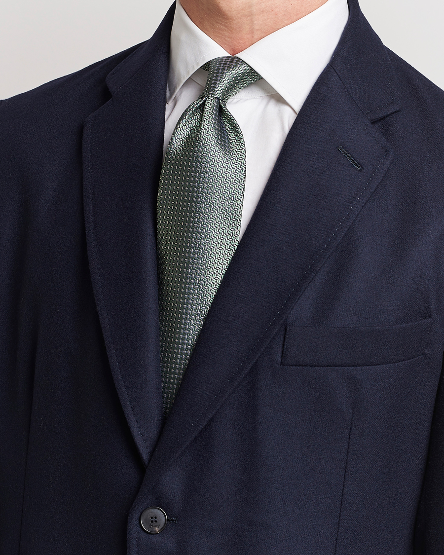 Herren | Krawatten | Brioni | Microstructure Silk Tie Light Green