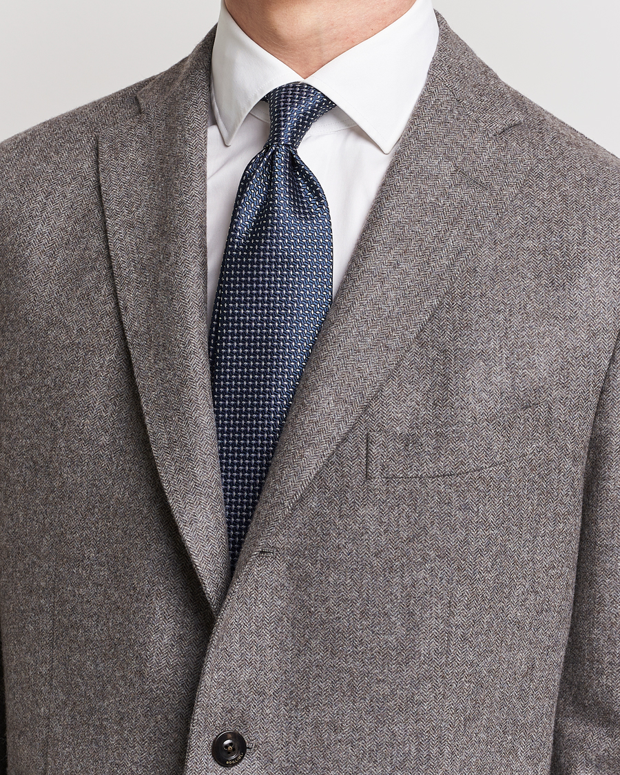 Herren | | Brioni | Microstructure Silk Tie Navy